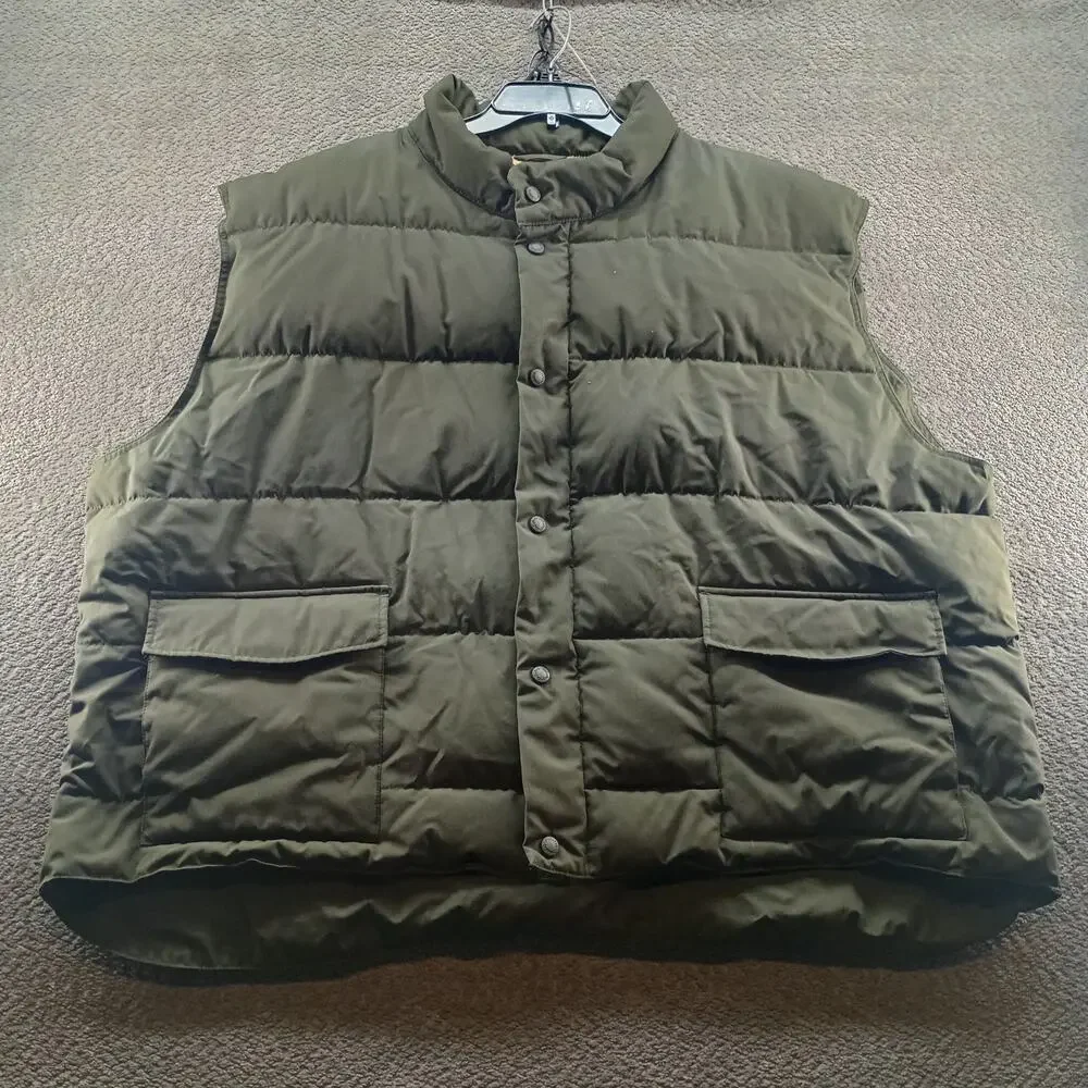 Cabela's Premier Northern Goose Down Puffer Vest Green 4XL Men Hunting